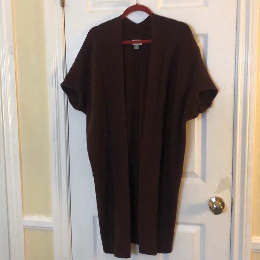 Eggplant cocoon sweater